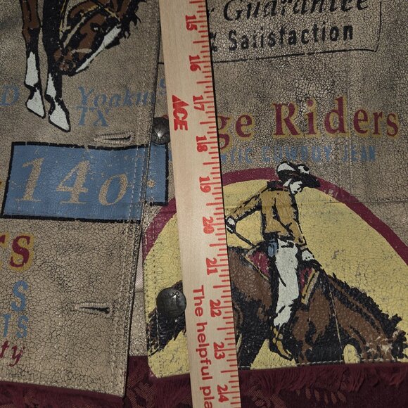 Double D Ranch Range Rider Leather Jacket Woman's Size XL - Picture 10 of 12